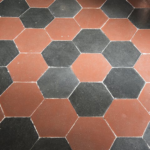 Original octagonal tiles