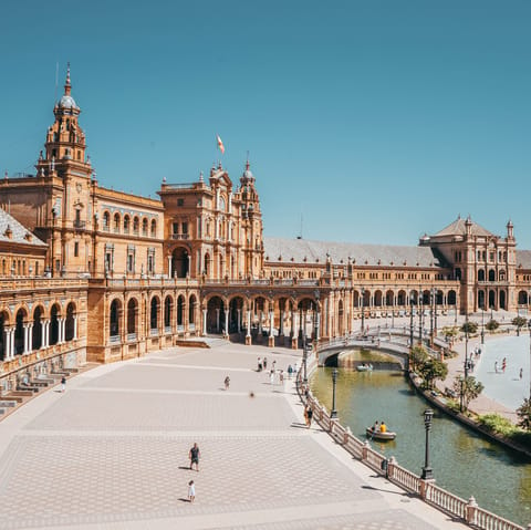 Stay just steps away from sights such as Seville's cathedral and the Giralda