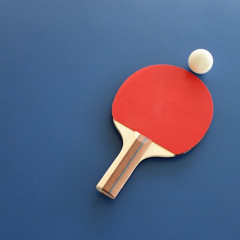 Play ping pong with your loved ones, a great way to have fun at home