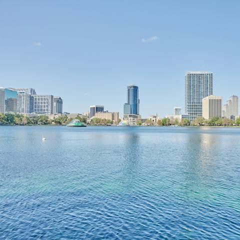 Enjoy your peaceful yet central location, next to Lake Lucerne in Orlando
