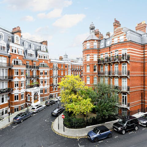 Stay in a red-brick building in the heart of Kensington