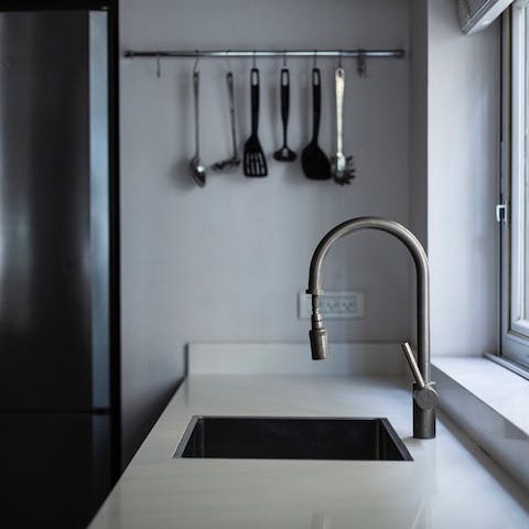 Sleek and modern kitchen