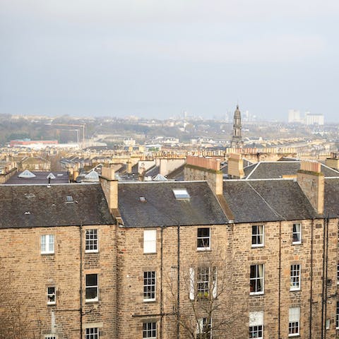Enjoy views of Edinburgh's distinctive architecture from your window