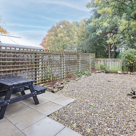 Enjoy the peace and tranquillity of your private garden 
