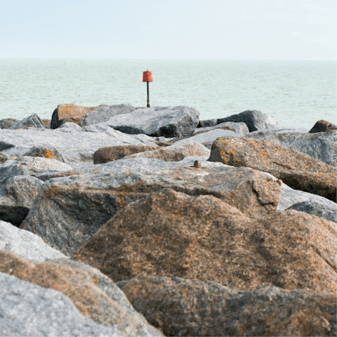 Drive over to Dymchurch for a day at the beach