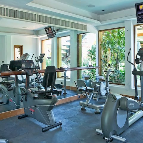 Stay energised with a workout in the home gym 