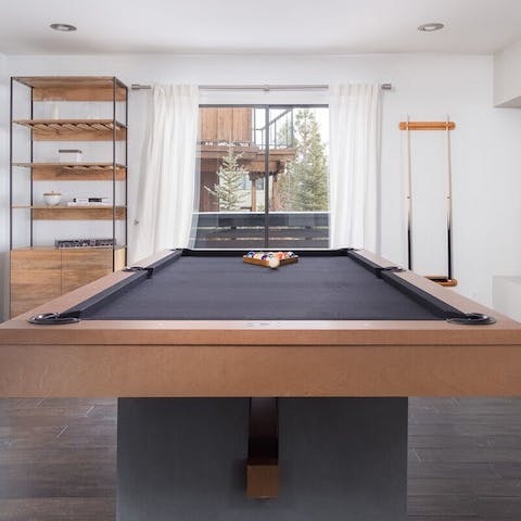 Shoot a few frames on your own pool table