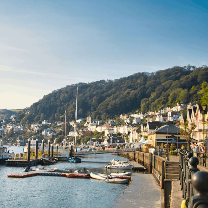 Walk just a couple of minutes to the idyllic harbour