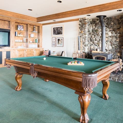 Shoot some pool in the games room