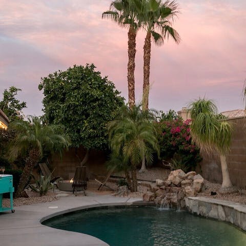 Plunge into the refreshing pool