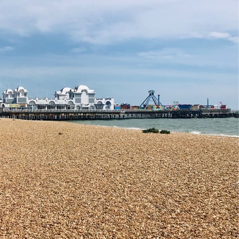 Sun yourself on the beaches and stroll along the pier at Southsea