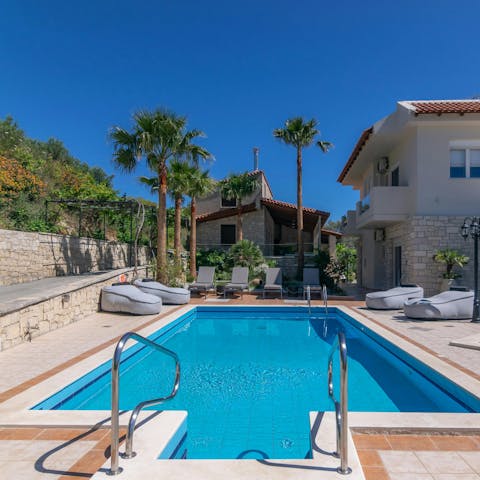 Swim a few laps while the kids splash about in their own pool