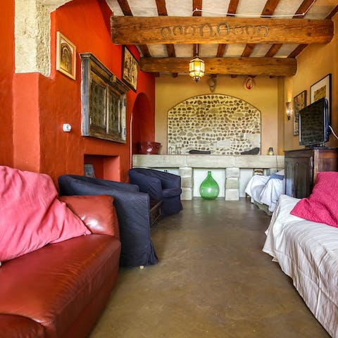 Relax and unwind in rustic but vibrant surroundings
