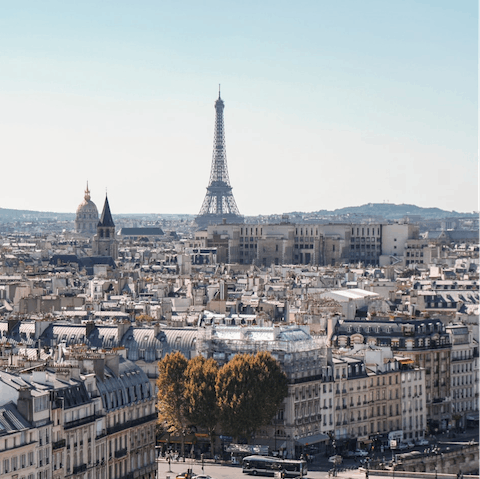 Stay in one of the most central and well connected areas of  Paris  