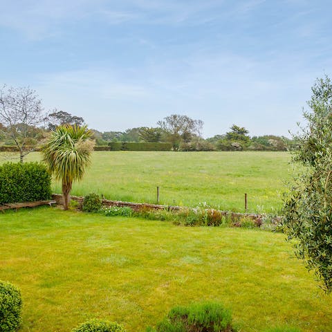 Enjoy the peace that comes with the beautiful green landscape
