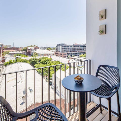 Have your morning coffee out on the balcony for a dose of fresh air and sunshine