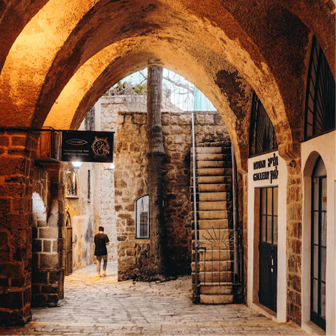 Weave your way through Old Jaffa's winding streets