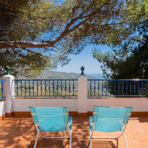 Watch the sky transform from the privileged position of the terrace