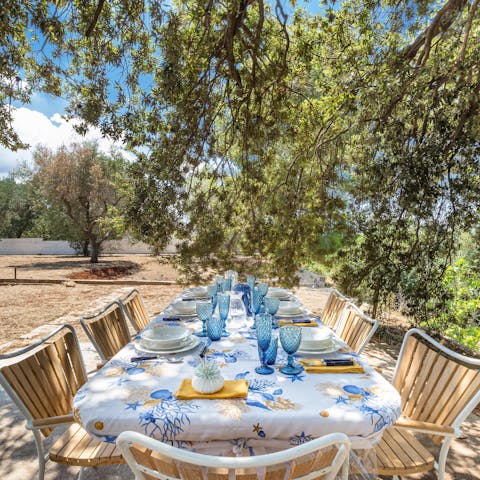 Tuck into rustic Italian feasts surrounded by the glorious countryside 