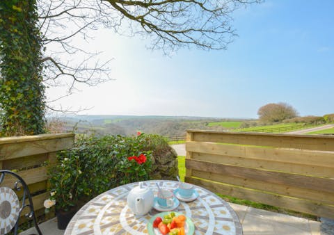 Enjoy sweeping views while you dine al fresco