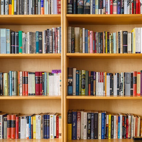 Have a flick through the home's massive book collection