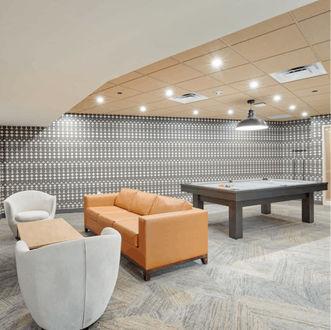 Hang out in the games room and meet your neighbours