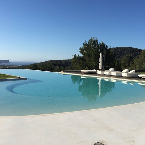 Cool off in the home's private infinity pool