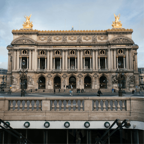 Be inspired by the Opéra – a short walk away