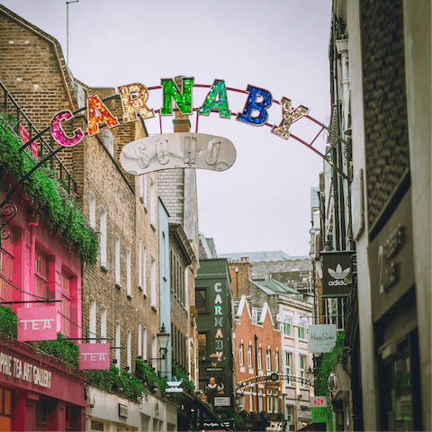 Step out of your front door and find yourself in the heart of Soho