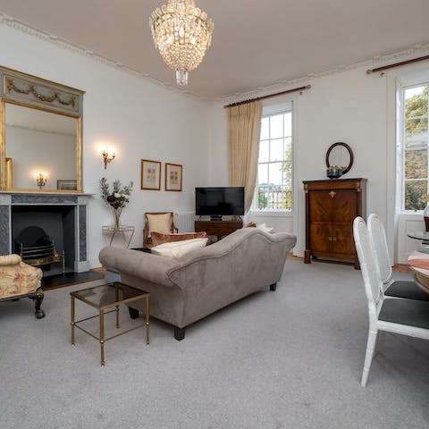 Find a wonderful sense of tradition and comfort in the living room
