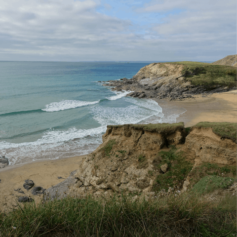 Take a short drive to the coast and explore hidden beaches and coves