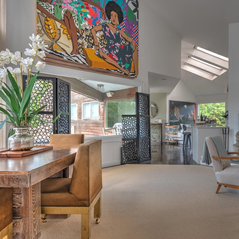 Tour the home's collection of modern art