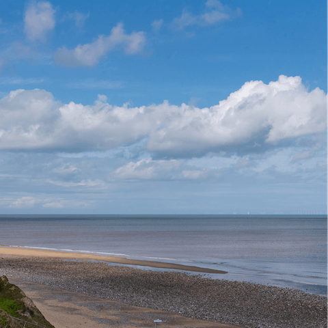 Jump in the car and be at Cromer's beach in five minutes