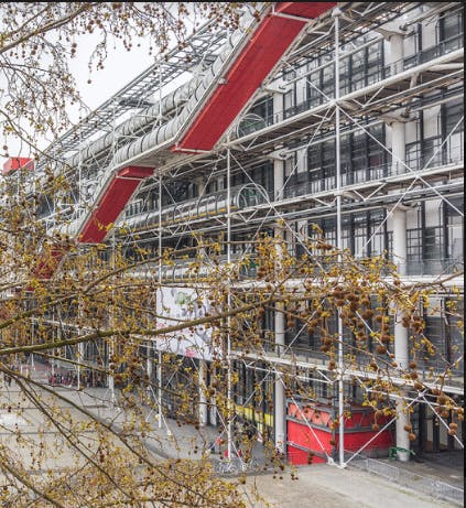 Admire the Centre Pompidou from your living room's windows