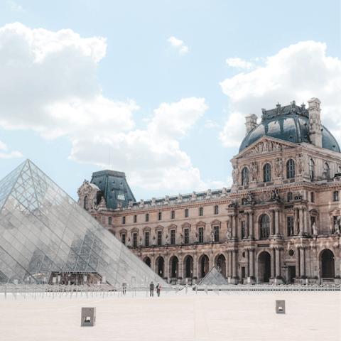 Spend a cultural afternoon at the world-famous Louvre