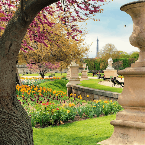 Take a relaxing stroll through the beautiful Tuileries Garden