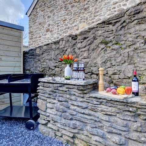 Fire up the barbecue for alfresco meals on the patio
