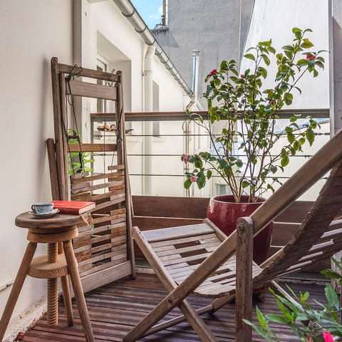 tranquil private balcony 