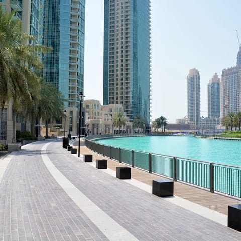 Take a trip to the marina & admire one of Dubai's most iconic landmarks