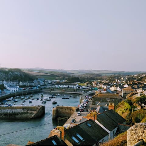 Explore the pretty town of Porthleven, an eleven-minute drive away