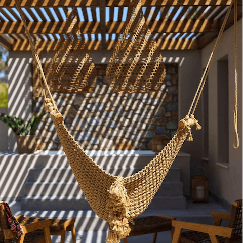 Grab your favourite book and get comfy in the hammock