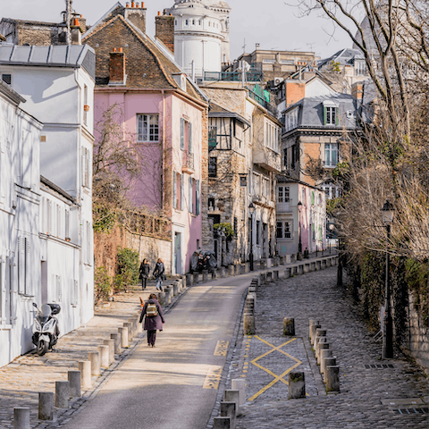 Stroll the cobbled streets of Montmartre, a haven of history