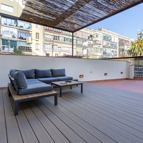 Feel the energy of Barcelona from the privacy of your roof terrace