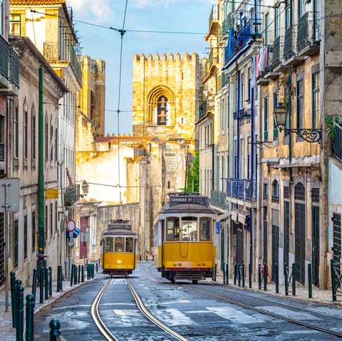 Sample some local cuisine as you explore the streets of Lisbon