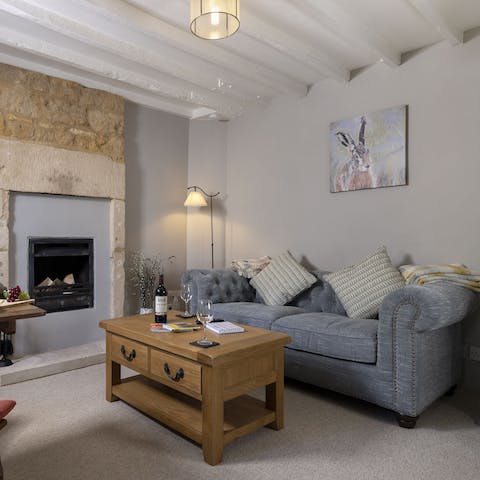 Kick back on the sofa with a good book and a cup of tea