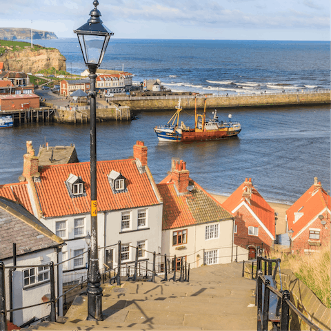 Explore the traditional seaside town of Whitby