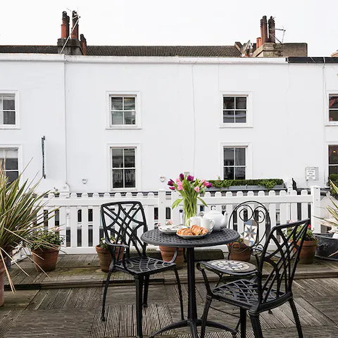 Have your Breakfast On The Roof Garden