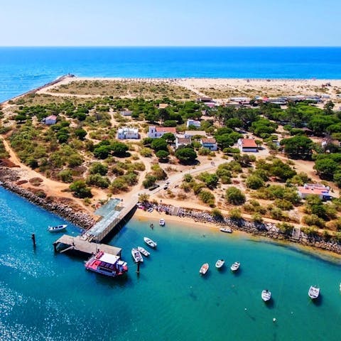 Take a ferry to Tavira Beach Island, the perfect place for a spot of sunbathing