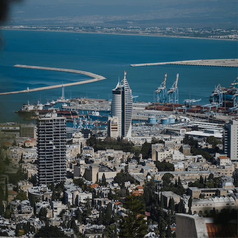 Drive down to the city of Haifa and visit its museums and restaurants