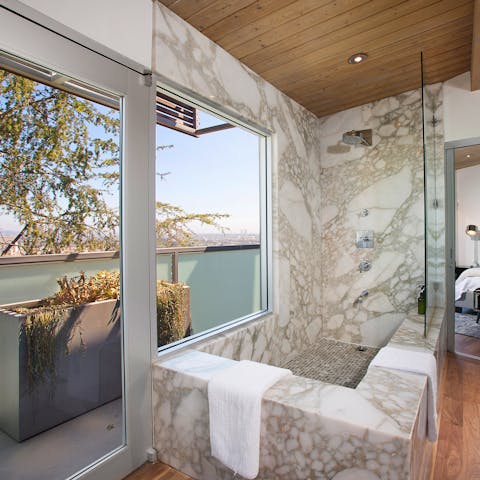 Pamper yourself in the spa-like bathrooms 